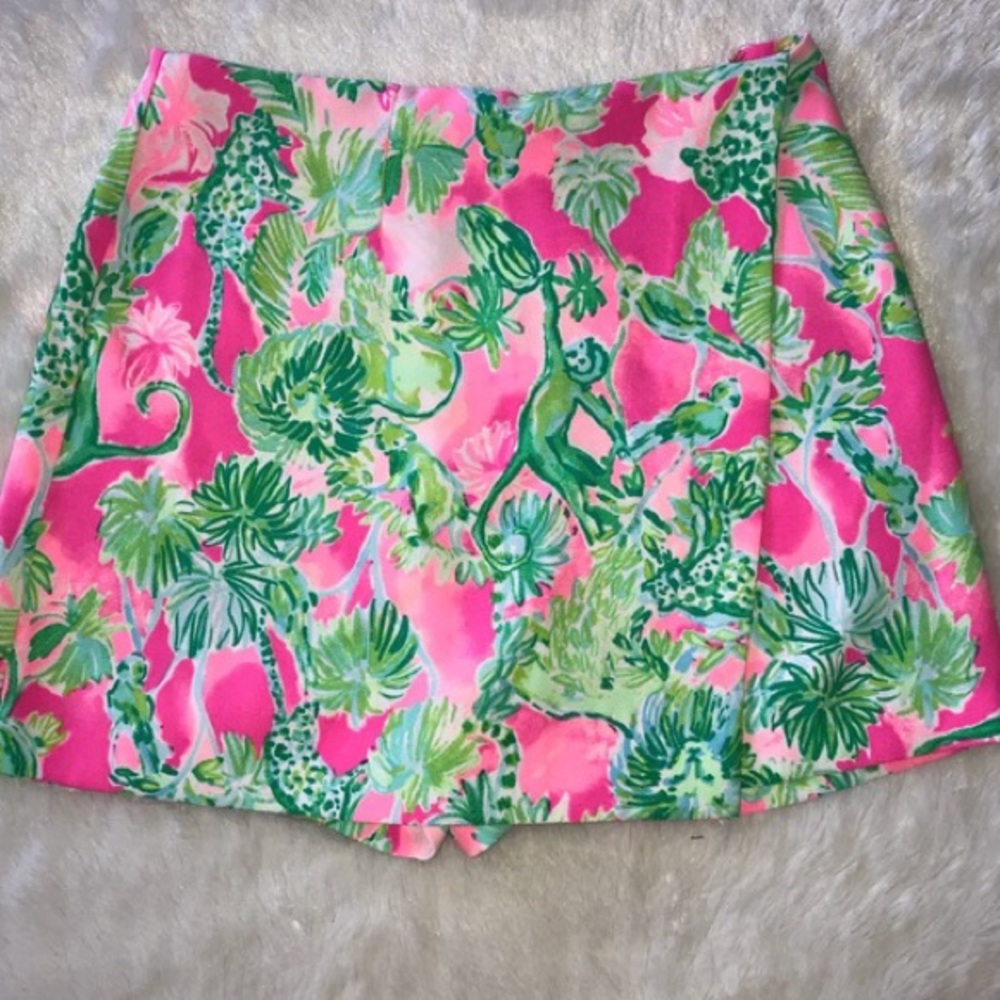 Lilly pulitzer Raz berry catty shack skort NWT 14